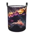 thumbnail image 1 of KLL Explosive Fluid Splash Art Waterproof Foldable Laundry Hamper Bucket with Handles for Storage Bin,Kids Room,Home Organizer (Medium ), 1 of 7
