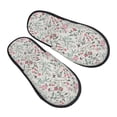 thumbnail image 1 of KLL Fairy Floral Slippers for Women Men House Slip on Indoor Outdoor Bedroom Furry Fleece Lined Ladies Comfy Anti-Skid Rubber Hard Sole-Medium, 1 of 8