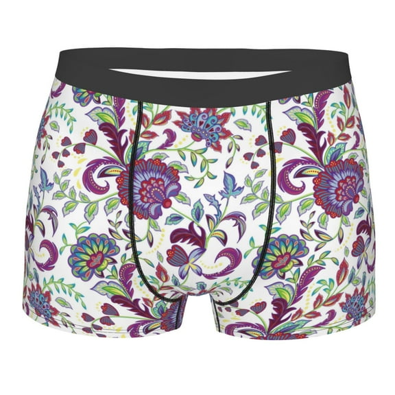 KLL Fairy Flower Men's Cotton Boxer Briefs Underwear-Small