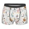 thumbnail image 1 of KLL Fall Rabbit Men's Cotton Boxer Briefs Underwear-Small, 1 of 8