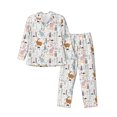 thumbnail image 1 of KLL Fall Rabbit Sleepwear Mens Flannel Pajamas,Long Cotton Pj Set, 1 of 7