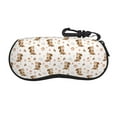 thumbnail image 1 of KLL Fall Squirrel Print Eyeglass Case for Men & Women's Classy Travel Eyewear Holder Case Zipper Eyeglasses Case With Hook, 1 of 6