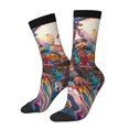 thumbnail image 1 of KLL Fantasy Colorful Beast Print Cool Socks Men's Women's Crew Socks Funny Crazy Novelty Stockings, 1 of 6