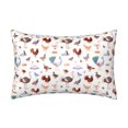 thumbnail image 1 of KLL Farm Birds Goose Pattern Silk Pillowcase for Hair and Skin Standard Size 20"X 30" Soft Breathable Pillow Covers for Sleeping, 1 of 6