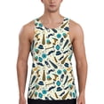 thumbnail image 1 of KLL Fathers day Print Men's Muscle Gym Workout Stringer Tank Tops Bodybuilding Fitness T-Shirts Tank Tops Men-Medium, 1 of 7