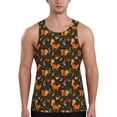 thumbnail image 1 of KLL Festive Squirrels Dark Forest Print Men's Muscle Gym Workout Stringer Tank Tops Bodybuilding Fitness T-Shirts Tank Tops Men-XX-Large, 1 of 7