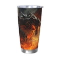 thumbnail image 1 of KLL Fiery Dragon Of Chaos Print 40oz Stainless Steel Insulated Car Cup with Spillproof Lid - Keep Your Drink Hot or Cold on the Go-Without Straw, 1 of 8