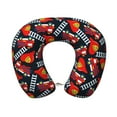 thumbnail image 1 of KLL Fire Rescue With Red Helmet And Truck Pattern Memory Foam Cervical Neck Pillow Versatile U-Shaped Pillows for Home/Office/Camping/Travelling/Soft Washable Cover, 1 of 8