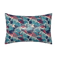 thumbnail image 1 of KLL Fish In The Wave Pattern Silk Pillowcase for Hair and Skin Standard Size 20"X 30" Soft Breathable Pillow Covers for Sleeping, 1 of 6