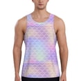 thumbnail image 1 of KLL Fish Scale1 Print Men's Muscle Gym Workout Stringer Tank Tops Bodybuilding Fitness T-Shirts Tank Tops Men-3X-Large, 1 of 7
