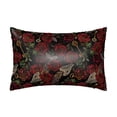 thumbnail image 1 of KLL Fishbone Rose Pattern Silk Pillowcase for Hair and Skin Standard Size 20"X 30" Soft Breathable Pillow Covers for Sleeping, 1 of 6