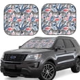 thumbnail image 1 of KLL Flamingo And Zebra Windshield Sun Shade 2-Piece Foldable Car Front Window Sunshade for Most Sedans SUV Truck- Large, 1 of 5