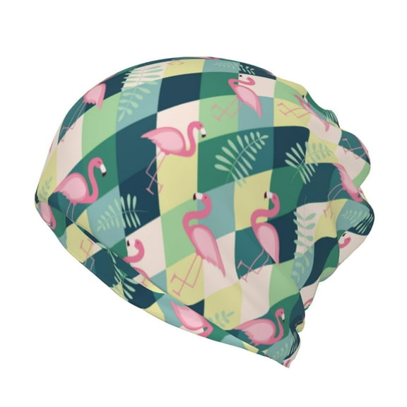 KLL Flamingo Pirnt Wicking Running Beanie Head Wrap Cycling Bandana for Men Women