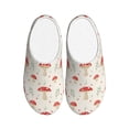 thumbnail image 1 of KLL Flat Mushrooms Pattern Adult Unisex Cozy Slippers,Fuzzy Slip-on Slippers TPR Sole Slippers Comfort Plush Home Footwear for Indoor & Outdoor-13, 1 of 7