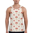 thumbnail image 1 of KLL Flat Mushrooms Print Men's Muscle Gym Workout Stringer Tank Tops Bodybuilding Fitness T-Shirts Tank Tops Men-X-Large, 1 of 7