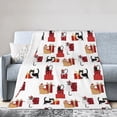 thumbnail image 1 of KLL Fleece Blanket Plush Throw Blanket Cute Cat And Christmas Gift ,Soft Fuzzy Cozy Flannel Blanket for Couch Sofa Bed.(60"x50" ), 1 of 7
