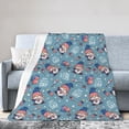 thumbnail image 1 of KLL Fleece Blanket Plush Throw Blanket Independence With Gnome ,Soft Fuzzy Cozy Flannel Blanket for Couch Sofa Bed.(60"x50" ), 1 of 7