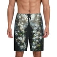 thumbnail image 1 of KLL Floral Angelic White Wings for Men's 1-Pack Shorts,Sleep Pajama Shorts for Men Soft Pj Shorts Men's Pajama Bottoms Sleepwear -Large, 1 of 7
