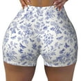 thumbnail image 1 of KLL Floral Butterfly Pattern Workout Shorts for Women Scrunch Short Gym Yoga Running Sport Active Exercise Fitness Shorts, 1 of 8