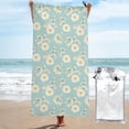 thumbnail image 1 of KLL Floral Daisy Microfiber Beach Towel Fast Drying,Extra Large 31.5"x63" Sand Free Beach Towel Super Lightweight Towels, 1 of 5