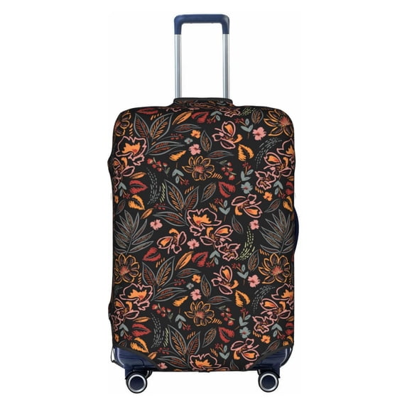 KLL Floral Luggage Cover Suitcase Cover Suitcase Protector (Luggage not included)-Small