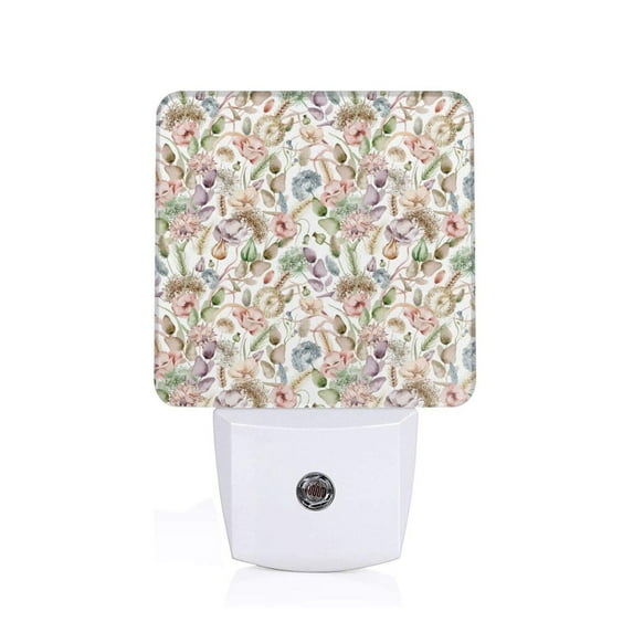 KLL Floral for Night Lights,Auto Sensor Night Lamp Plug in Night Light with Dusk-to-Dawn Light Sensor LED Nightlightfor Adults & Kids Room/Bedroom/Hallway