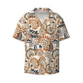 thumbnail image 1 of KLL Floral Paisley Print Men's Shirt Short Sleeve Button Down Summer Cuba Beach Shirts- XX-Large, 1 of 7