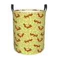thumbnail image 1 of KLL Floral Squirrel Waterproof Foldable Laundry Hamper Bucket with Handles for Storage Bin,Kids Room,Home Organizer (Medium ), 1 of 7