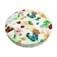 thumbnail image 1 of KLL Floral Vintage Round Bar Chair Cushion Cover 14 inch ,Bar Stool Protector with Elastic, Soft Washable, 1 of 6