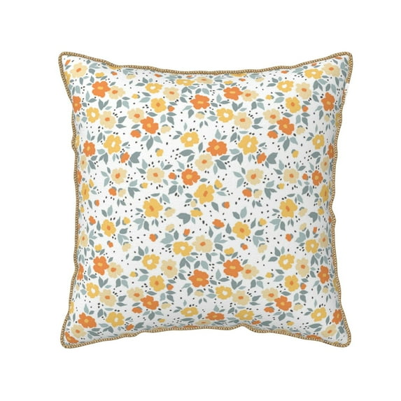 KLL Floral1 Decorative Throw Pillow Covers Velvet Soft for Couch Sofa Bedroom Living Room Outdoor - 20"x20"