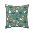 thumbnail image 1 of KLL Flowe Rooster Decorative Throw Pillow Covers Velvet Soft for Couch Sofa Bedroom Living Room Outdoor (No pillow core)- 20"x20", 1 of 5