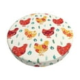 thumbnail image 1 of KLL Flower Chicken Round Bar Chair Cushion Cover 12 inch ,Bar Stool Protector with Elastic, Soft Washable, 1 of 6