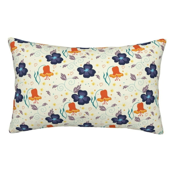 KLL Flower Leaves Pillow Covers Envelope Closure,Super Soft and Cozy Fuzzy Fleece Pillow Case Cover (No pillow core) 16"x24"