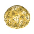 thumbnail image 1 of KLL Flower Pattern Shower Cap & Bath Cap for Women,Reversible Oversized Waterproof Shower Caps for all Hair Lengths,Elastic Reusable Bathing Hair Cap, 1 of 6
