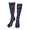 thumbnail image 1 of KLL Flowers And Humming Bird Print Cool Socks Men's Women's Crew Socks Funny Crazy Novelty Stockings, 1 of 8