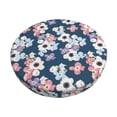 thumbnail image 1 of KLL Flowers Round Bar Chair Cushion Cover ,Bar Stool Protector with Elastic, Soft Washable, 1 of 6