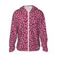 thumbnail image 1 of KLL Flowers With Green Leaves Print Men's Women’s UPF 50+ Sun Protection Outdoor Hoodie Jacket Long Sleeve Fishing Hiking Performance Shirt- XX-Large, 1 of 5