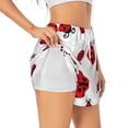thumbnail image 1 of KLL Fly Flying Ladybug Pattern Shorts Women,Athletic Shorts High Waisted Running Shorts Pocket Sporty Short Gym Elastic Workout Shorts-Medium, 1 of 7