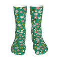 thumbnail image 1 of KLL Flying Bees Print Womens Crew Socks Athletic Middle Tube Long Socks Novelty Socks Gifts For Men, 1 of 7