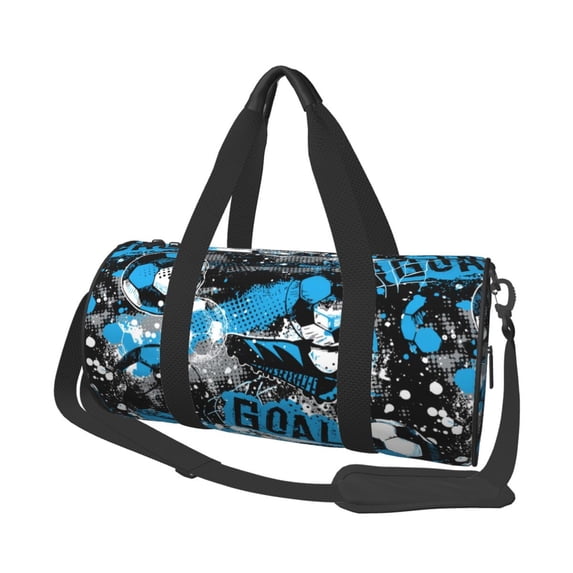 KLL Football Time Duffle Bag For Men Women Sport Gym Fitness Tote Travel Training Workout Basketball Football Weekender