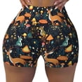 thumbnail image 1 of KLL Forest Elf Pattern Workout Shorts for Women Scrunch Short Gym Yoga Running Sport Active Exercise Fitness Shorts, 1 of 8