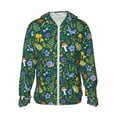 thumbnail image 1 of KLL Forest Flora And Fauna Print Men's Women’s UPF 50+ Sun Protection Outdoor Hoodie Jacket Long Sleeve Fishing Hiking Performance Shirt- X-Large, 1 of 5
