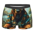 thumbnail image 1 of KLL Forest Meditating Gorilla Men's Cotton Boxer Briefs Underwear-Large, 1 of 8