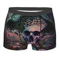 thumbnail image 1 of KLL Forest Mushroom Skull Men's Cotton Boxer Briefs Underwear-Small, 1 of 8