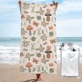 thumbnail image 1 of KLL Forest Mushrooms Insects Microfiber Beach Towel Fast Drying,Extra Large 27.5"x55" Sand Free Beach Towel Super Lightweight Towels, 1 of 5