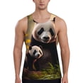 thumbnail image 1 of KLL Forest Panda Print Men's Muscle Gym Workout Stringer Tank Tops Bodybuilding Fitness T-Shirts Tank Tops Men-4X-Large, 1 of 7