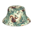 thumbnail image 1 of KLL Forest squirrel surreal Bucket Hat for Women Men Packable Travel Beach Sun Hat Outdoor Rave Accessories Reflective Fisherman Cap, 1 of 7