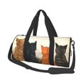 thumbnail image 1 of KLL Four Cats Watching Rain Duffle Bag For Men Women Sport Gym Fitness Tote Travel Training Workout Basketball Football Weekender, 1 of 6