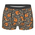 thumbnail image 1 of KLL Fox And Mushroom Men's Cotton Boxer Briefs Underwear-X-Large, 1 of 8