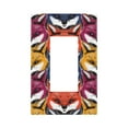 thumbnail image 1 of KLL Fox Face Wall Plate,Gloss Finish,Standard Size 1 - 5" x 3", Polycarbonate Thermoplastic,Electric Receptacle Plug Covers, 1 of 6